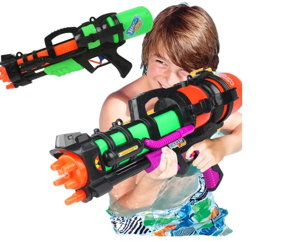 Pistolet Na Wodę Ogromny Bitwa Wodna Kolorowy Wytrzymały