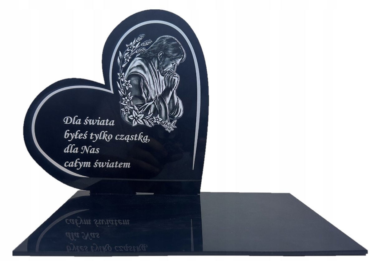 STATUETKA NA GRÓB CMENTARZ ZNICZ PODSTAWKA NA WSZYSTKICH ŚWIĘTYCH SERCE