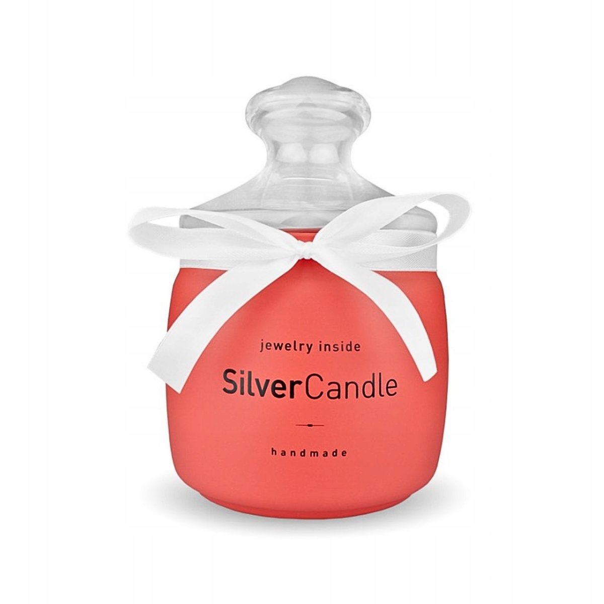 ŚWIECA ZAPACHOWA SILVER CANDLE HAND MADE ARBUZOWA BIŻUTERIA NASZYJNIK