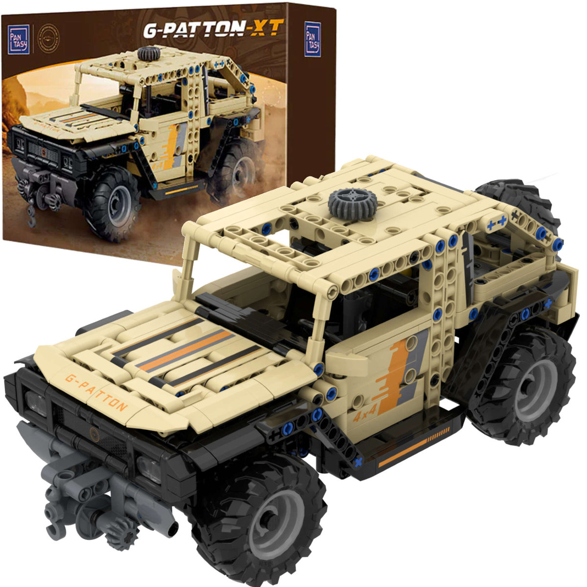 Klocki konstrukcyjne Pantasy Pojazd G-Patton XT 1:18 samochód 26,4 cm 694 elementy