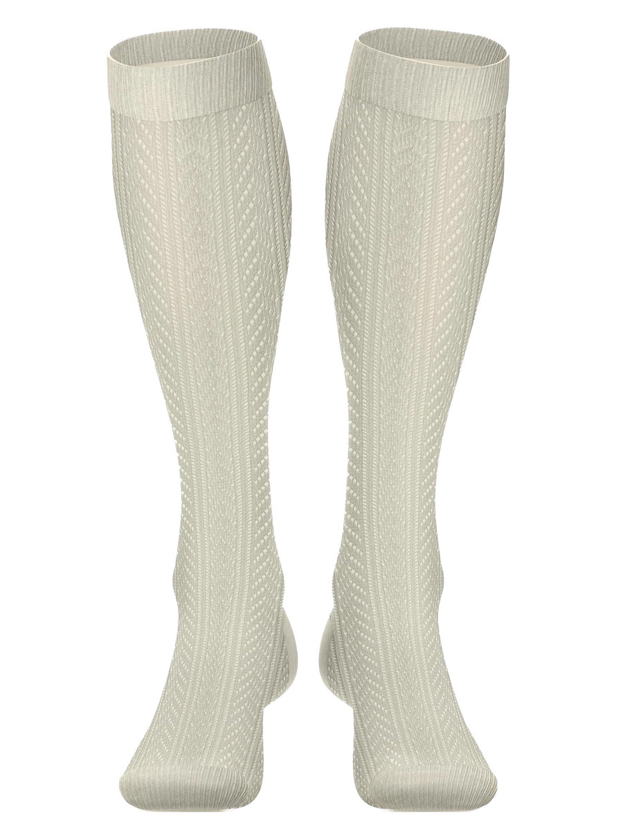 Podkolanówki Ażurowe Jodełka -37-41