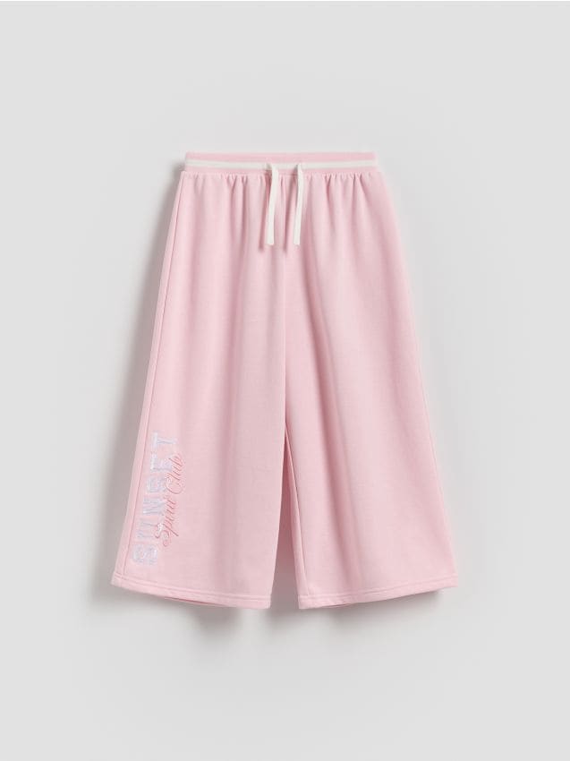 Reserved - GIRLS` TROUSERS - pastelowy róż