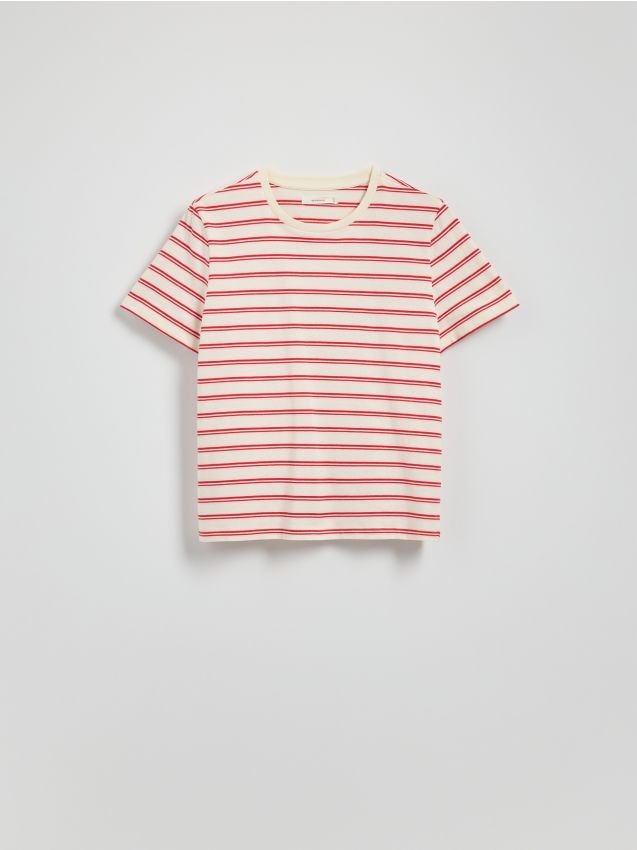Reserved - T-shirt w paski - wielobarwny
