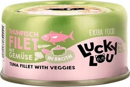 Lucky Lou Extrafood Tuńczyk i warzywa w bulionie puszka 70g