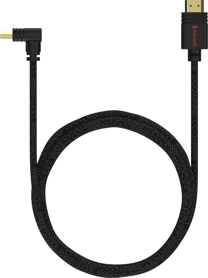 Ssupd Ssupd Meshroom HDMI 2.1 Kabel - 90 Grad gewinkelt, 8K, 2m, schwarz