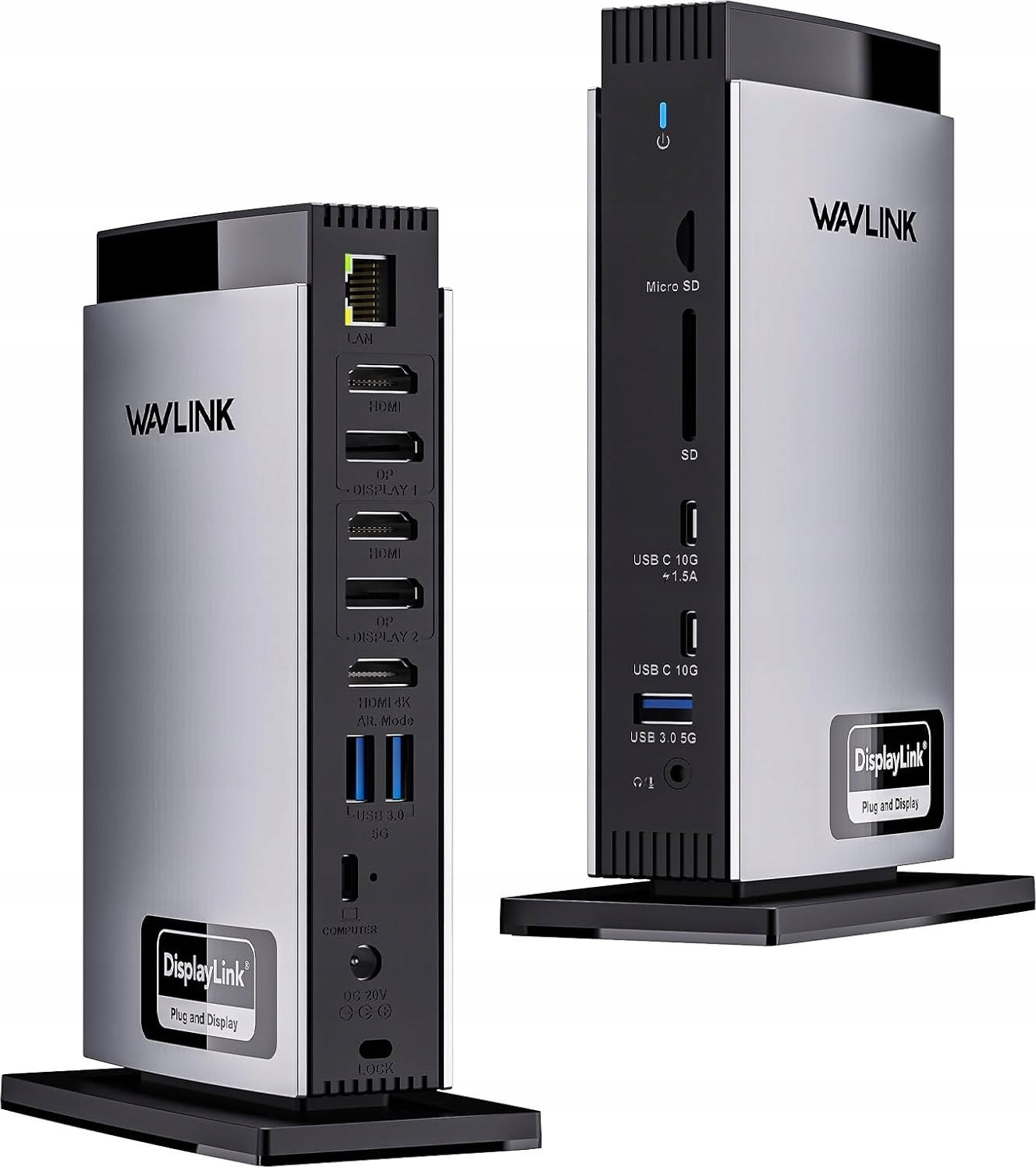 Stacja dokująca WAVLINK potrójna do laptopa 4K60Hz100W M1 M2 M3 Mac Windows