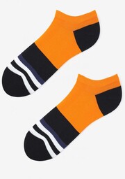Męskie skarpetki stopki z paskami Footies Men Stripes Marilyn