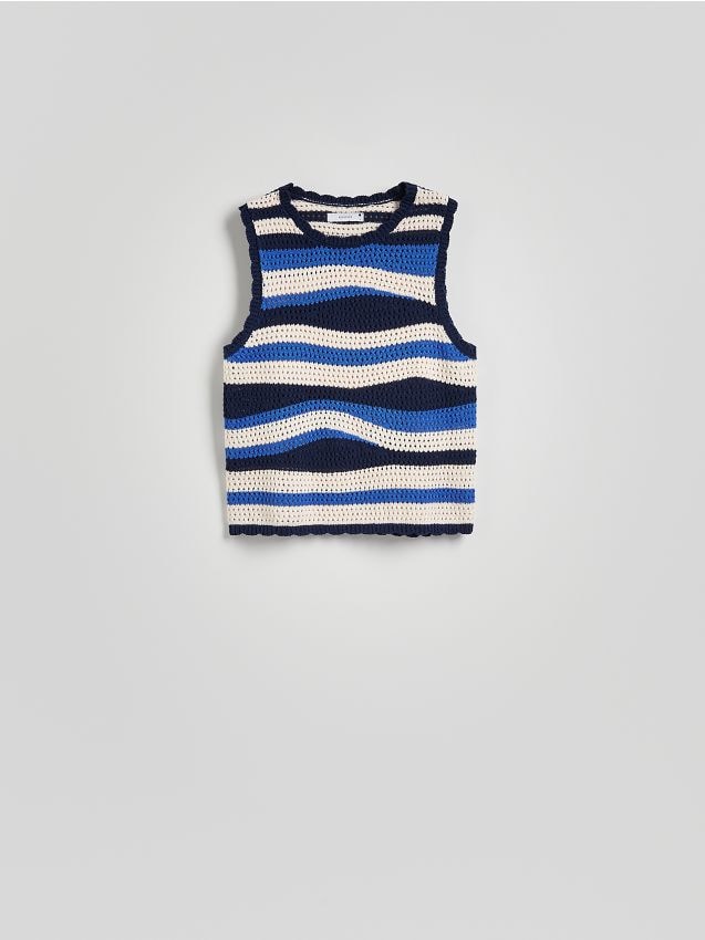 Reserved - Top w paski - wielobarwny