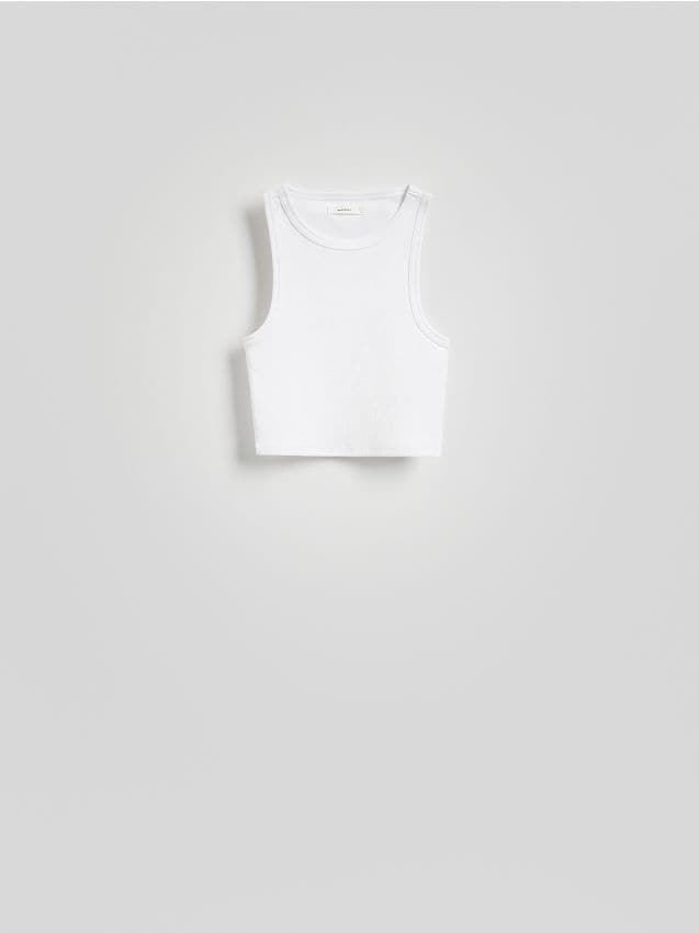 Reserved - Krótki top - biały