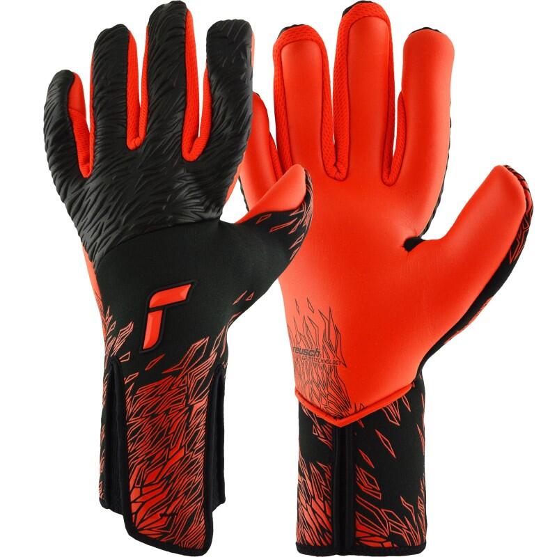 Rękawice bramkarskie Reusch Venomous Gold X black/fiery red
