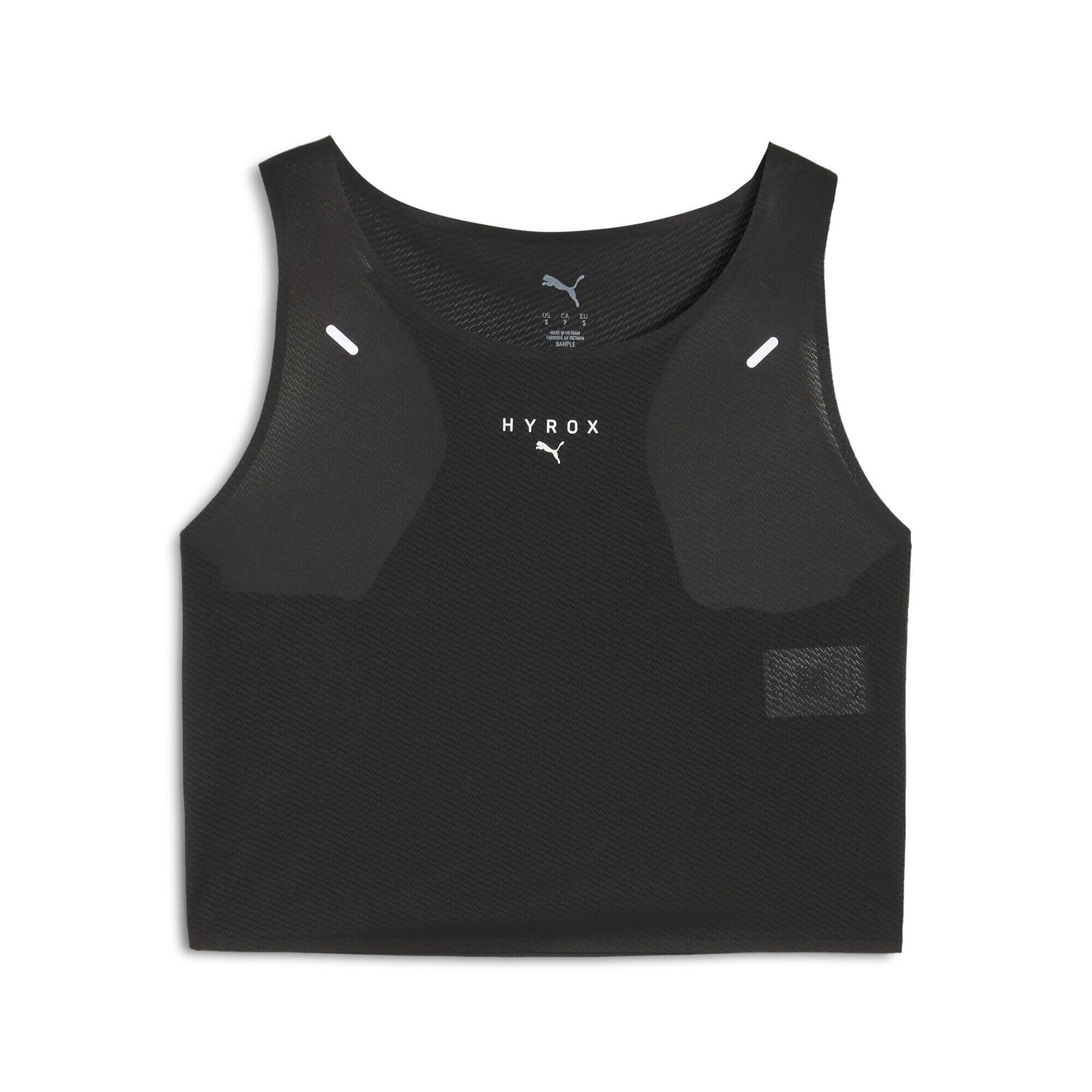 Damski skrócony top bez rękawów PUMA x HYROX ULTRASPUN PUMA Black