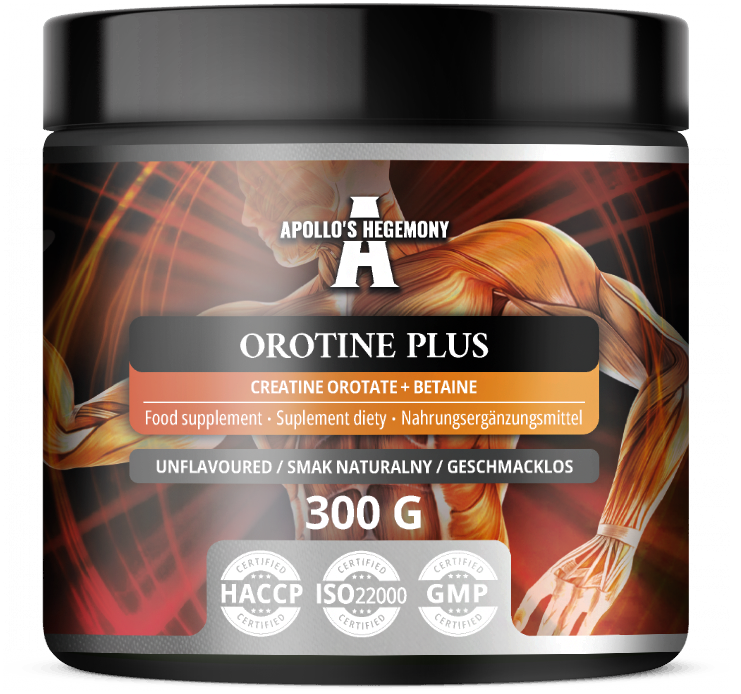 APOLLO'S HEGEMONY OROTINE PLUS OROTAN TRI-KREATYNY BETAINA BEZWODNA 300 GRAM