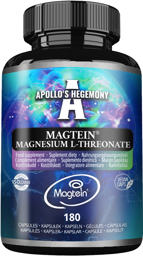 APOLLO'S HEGEMONY MAGTEIN® MAGNESIUM L-THREONATE MAGNEZ 180 KAPSUŁEK