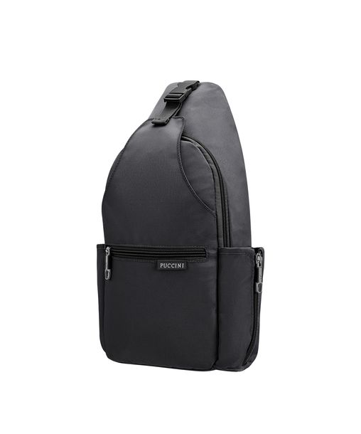 Nerka Crossbody Plecak z Jedną Szelką Sling Bag PUCCINI Czarny PM9018-1