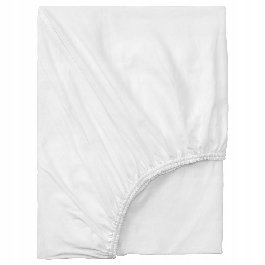 IKEA VARVIAL prześcieradło z gumką 80x200cm BIAŁE