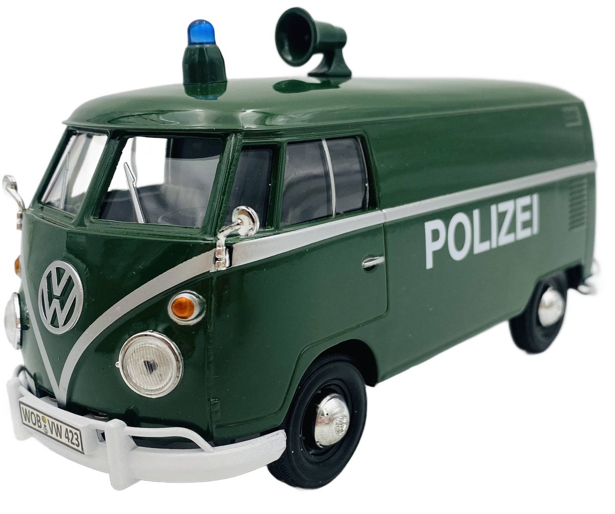 VW Type 2 T1 Polizei Policja niemiecka model 1:24 Motormax 79574