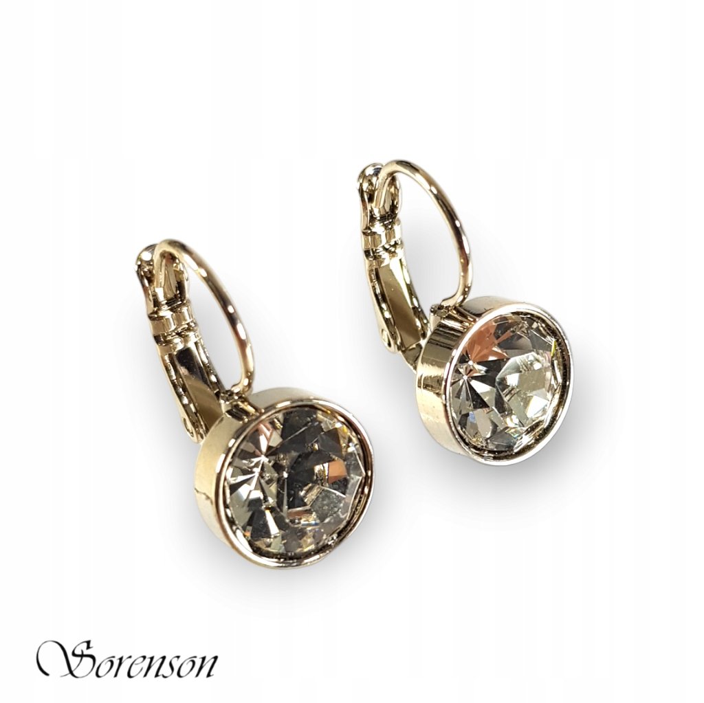 Sorenson Kolczyki z Cyrkoniami na Angielskim Zapięciu