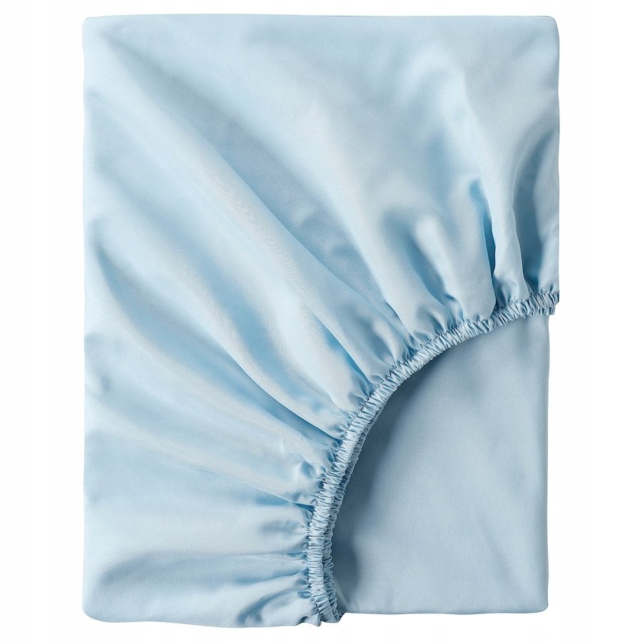 IKEA BRUKSVARA prześcieradło z gumką 140x200 NIEBIESKIE