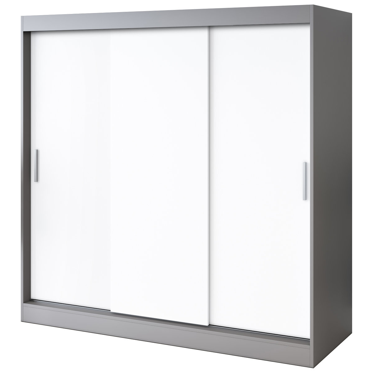 Szafa przesuwna 200x200 Gold , Antracyt mat / Biały mat