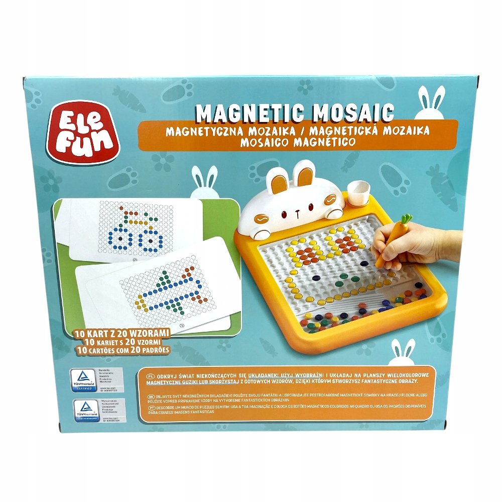 Elefun Magnetyczna Mozaika 5 kolorów dzieci 3+
