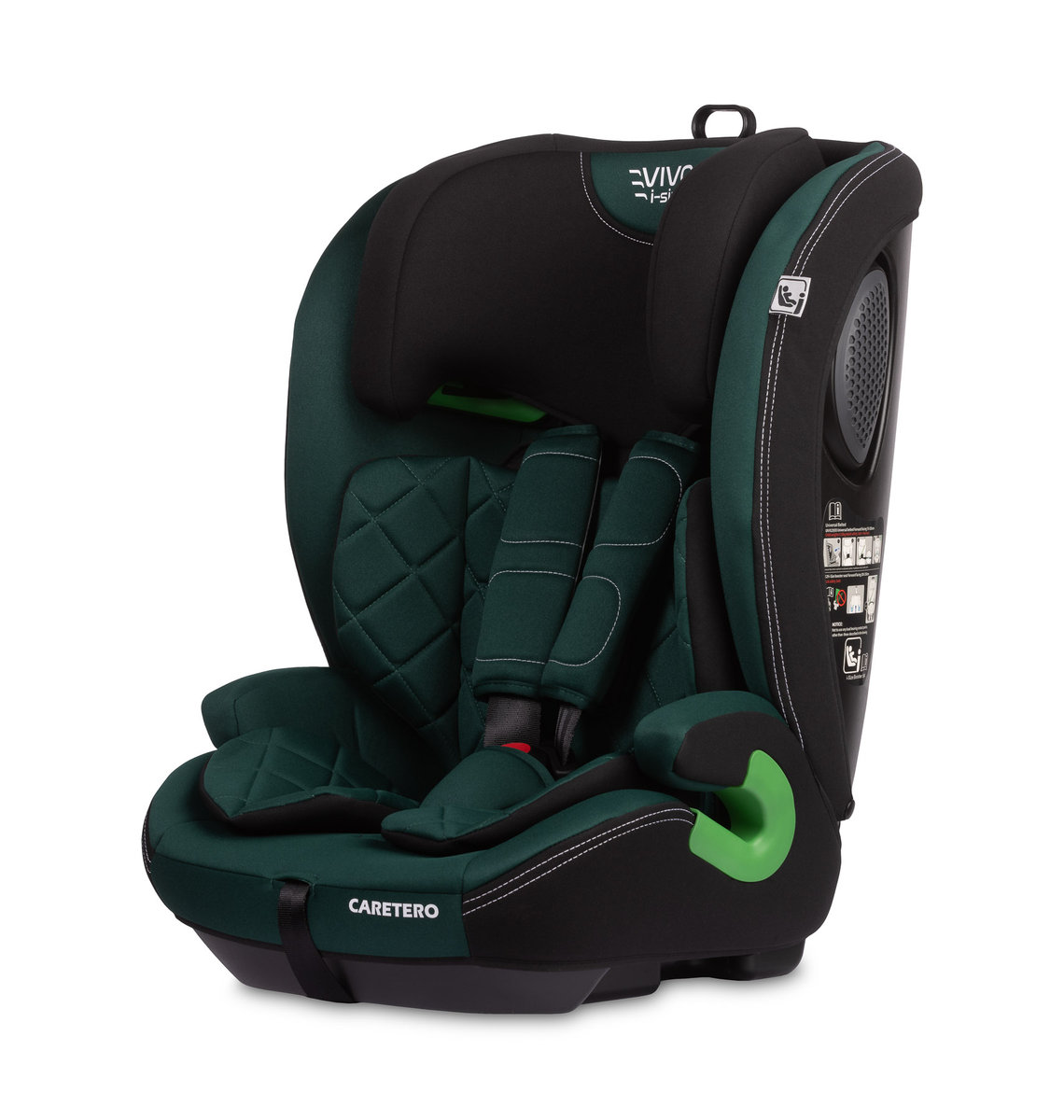 Caretero, fotelik vivo i-size emerald (76-150)
