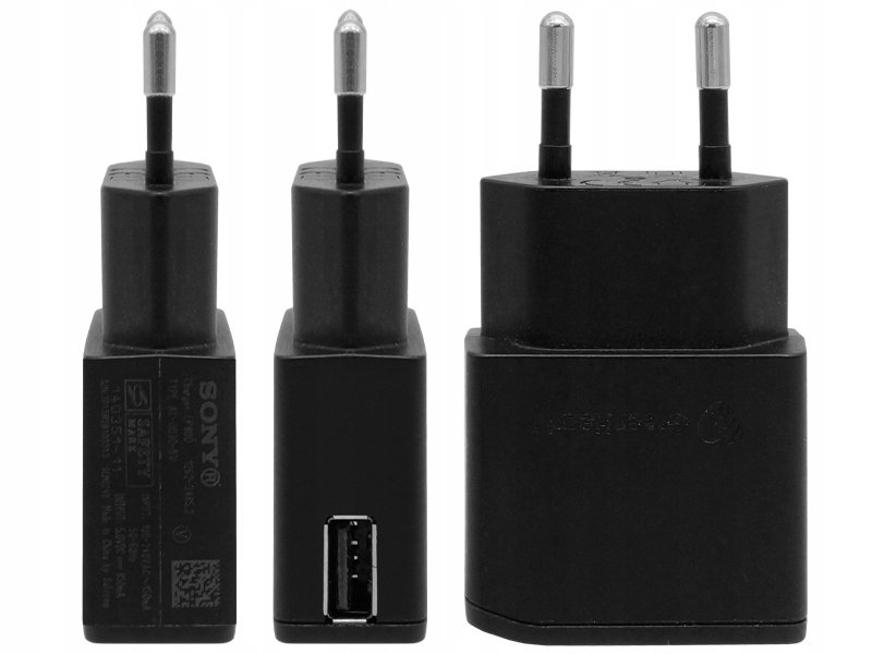 ORYGINALNA UNIWERSALNA ŁADOWARKA SIECIOWA SONY EP800 5V 0,85A USB