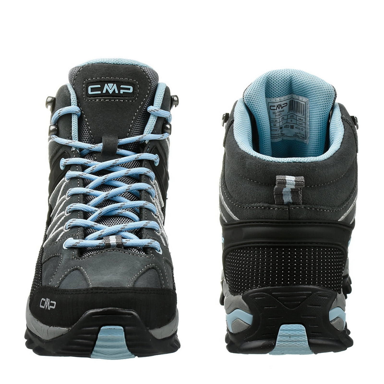 Buty trekkingowe damskie CMP RIGEL MID WP szare 3Q12946-77BD