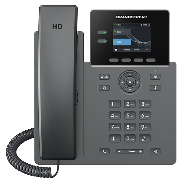 Grandstream Networks GRP2610 telefon VoIP Czarny 2 linii TFT