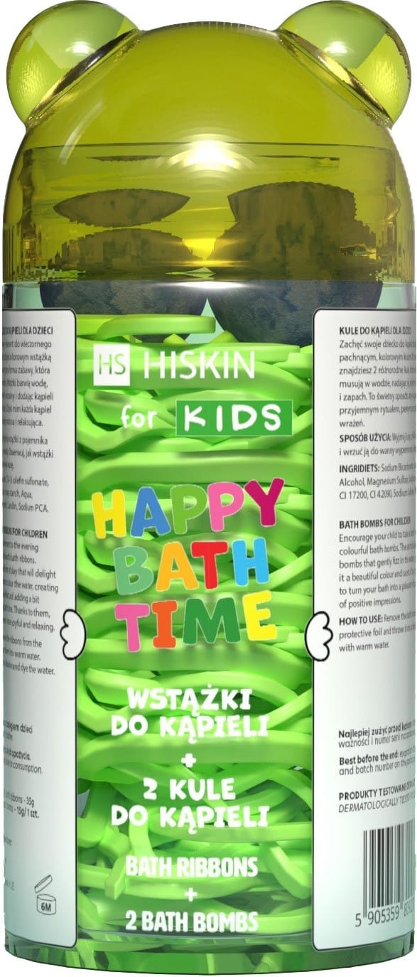 HISKIN KIDS Miś Wstążki+2 kule d/kąp.Happy Bath T