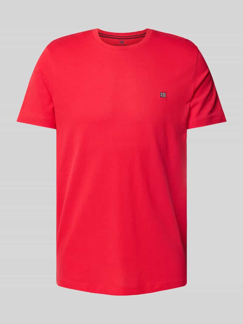 T-shirt z wyhaftowanym logo
