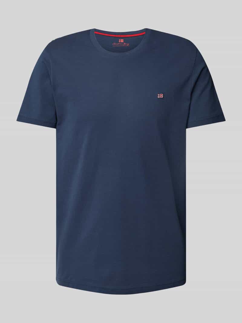 T-shirt z wyhaftowanym logo
