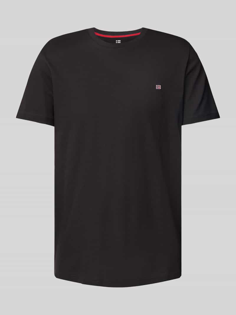 T-shirt z wyhaftowanym logo