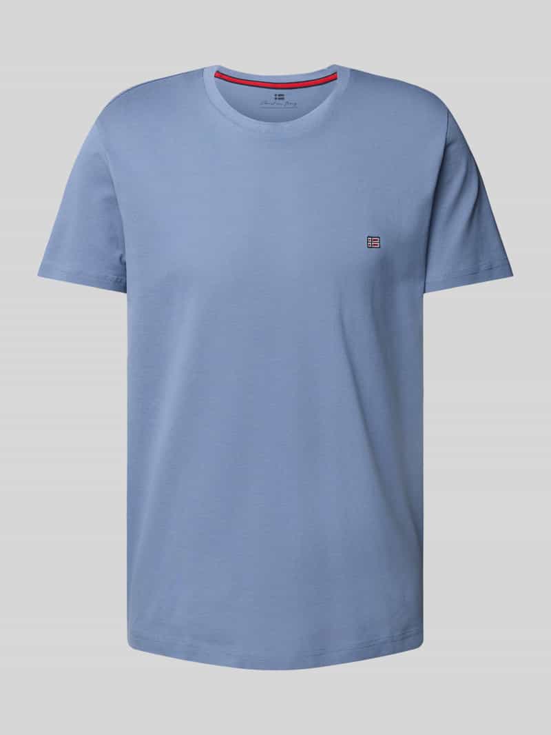 T-shirt z wyhaftowanym logo