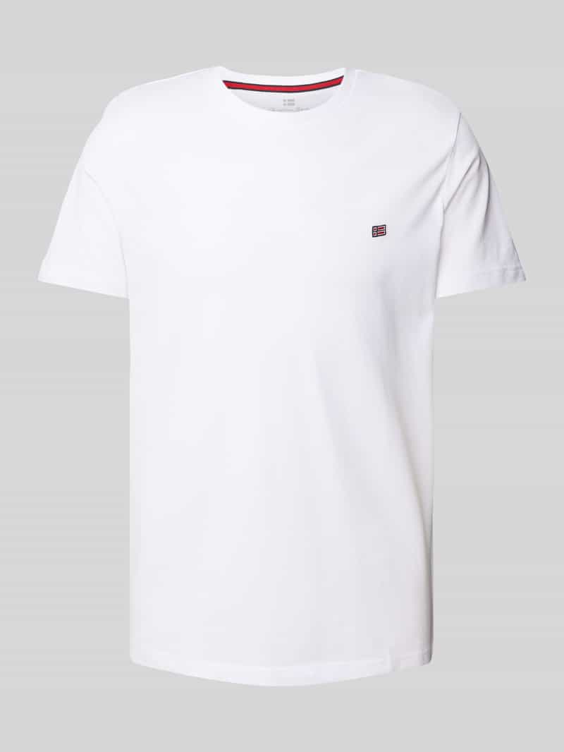 T-shirt z wyhaftowanym logo