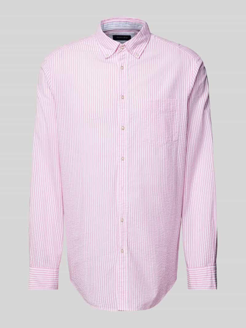 Koszula casualowa o kroju regular fit z kołnierzykiem typu button down