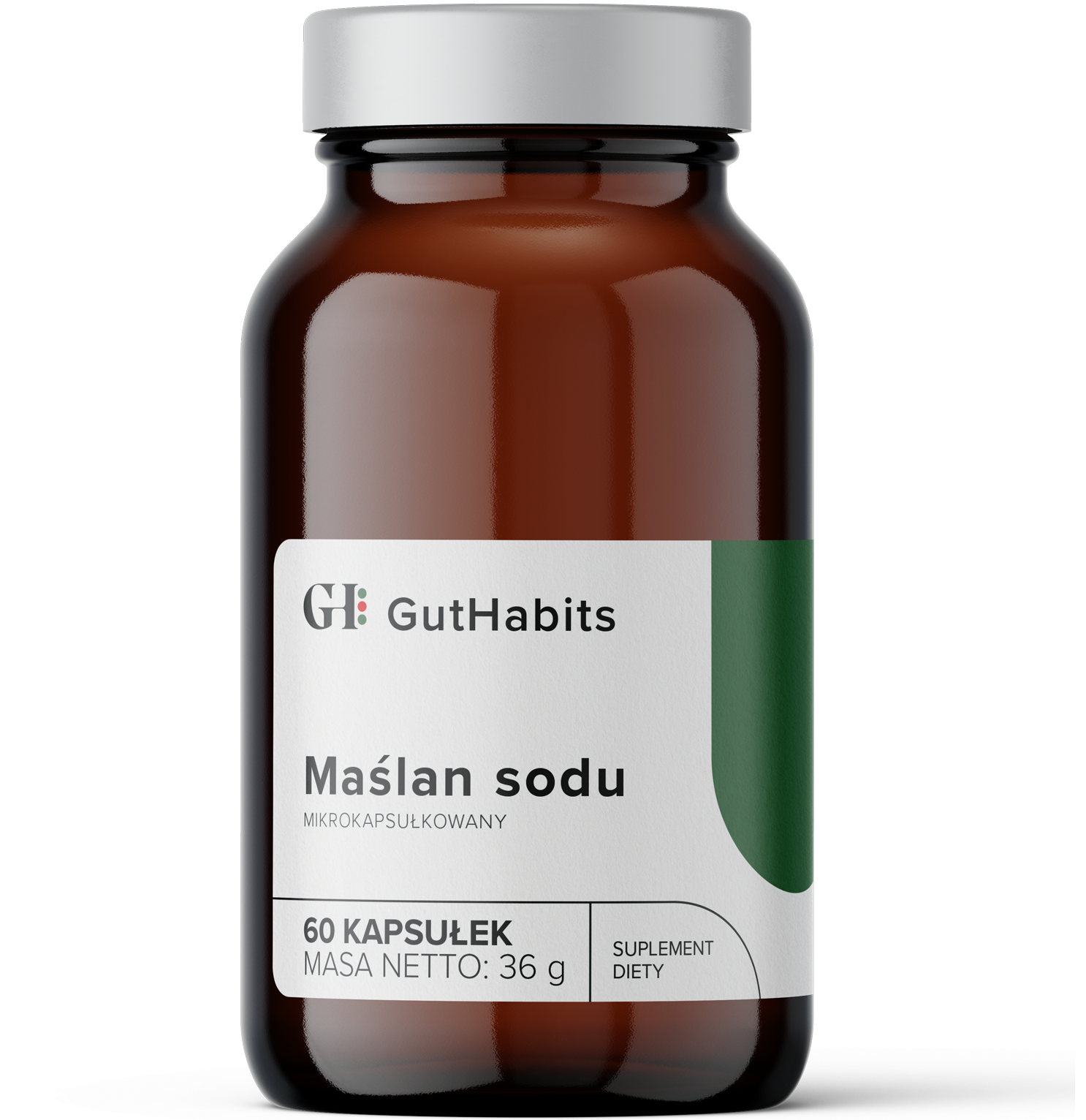 GUTHABITS MAŚLAN SODU KWAS MASŁOWY 60 KAPSUŁEK