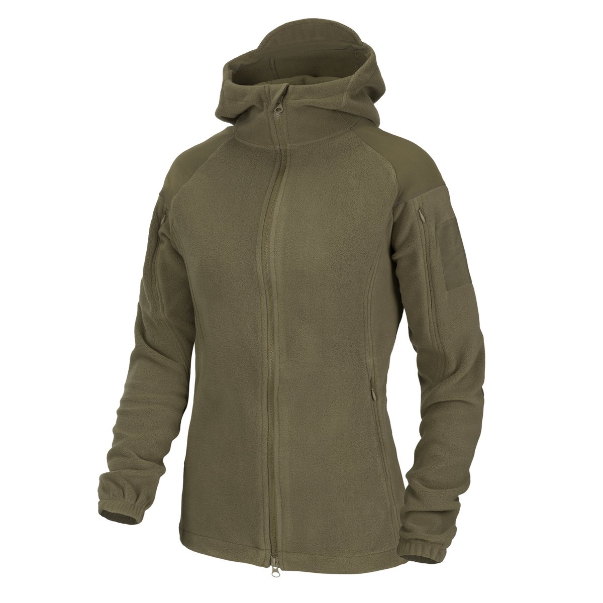 Polar helikon womens cumulus heavy fleece jacket - taiga green