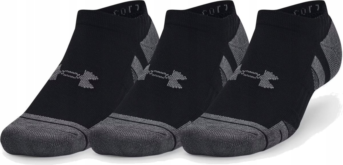 Skarpetki stopki męskie Under Armour 1379526-001 3-pak czarny L 43-47