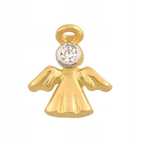 Złota Przywieszka Aniołek 585 0.65 g Rodium