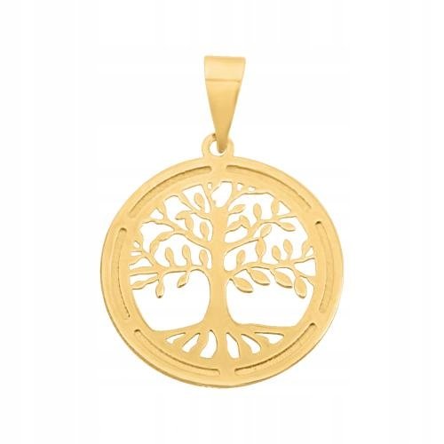 Złota Przywieszka Drzewko Szczęścia 585 0.85 g Rodium