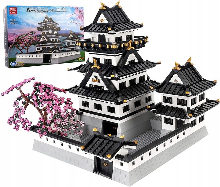 KLOCKI MOULD KING 22006 JAPOŃSKI ZAMEK HIMEJO HIMEJI-JO CASTLE 3086 EL.