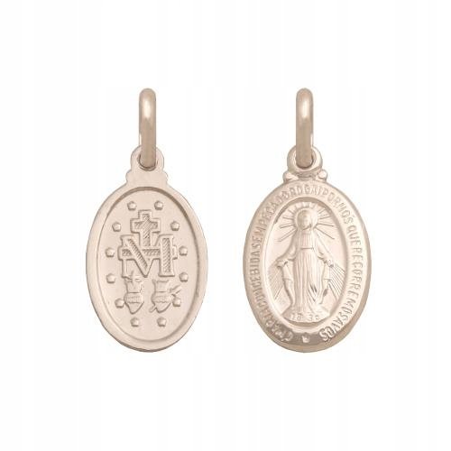 Medalik z białego złota 585 Cudowny Medalik 0.85 g Medaliki metalowe