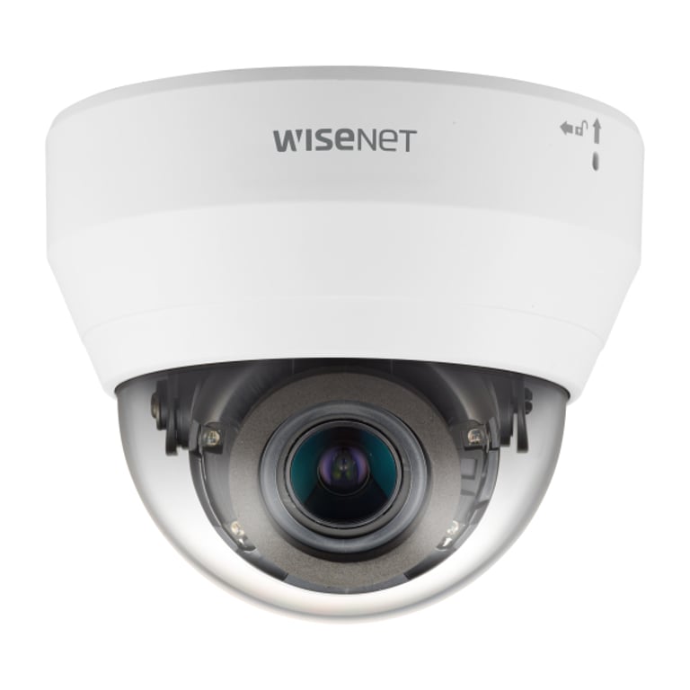 Hanwha QND-7082R kamera przemysłowa Douszne Kamera bezpieczeństwa IP Wewnętrzna 2560 x 1440 px Sufit / Ściana