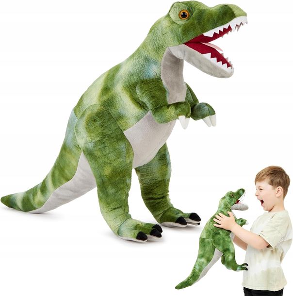 Przytulanka dla dzieci T-rex, pluszowa zabawka (wysokość 48-50 cm)