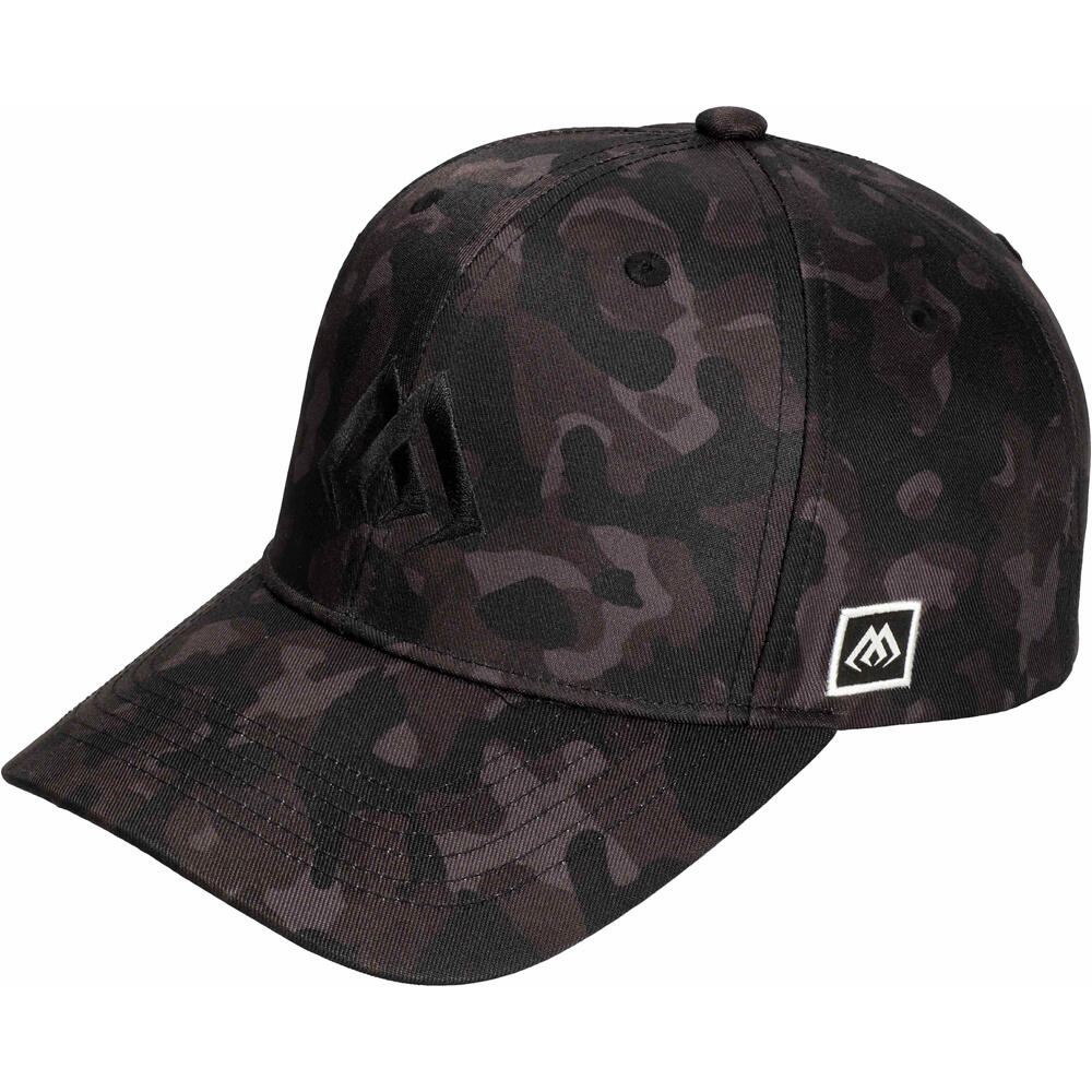 Czapka z daszkiem MIKADO Black Camo UM-UB027-BC Czarny