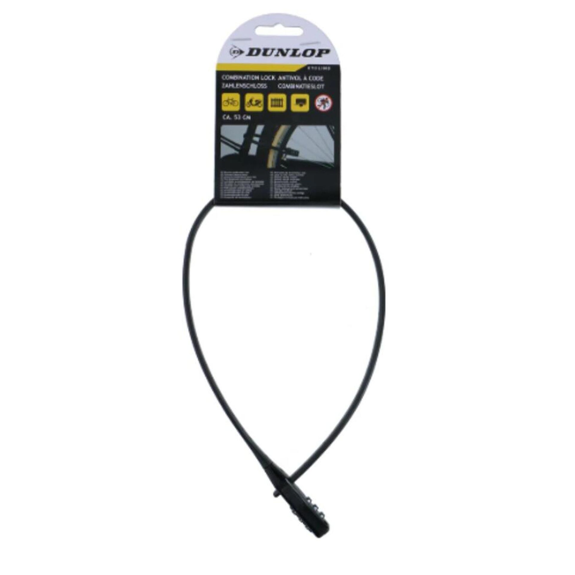 Zapięcie rowerowe DUNLOP 255446 Linka Czarny