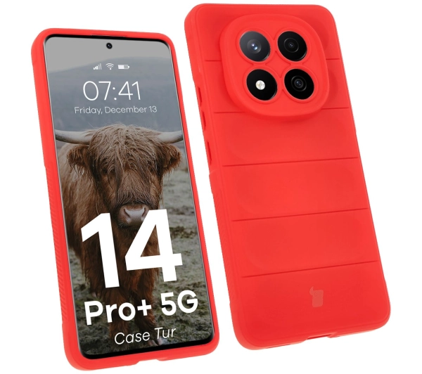Bizon Tur do Xiaomi Redmi Note 14 Pro Plus 5G Czerwony