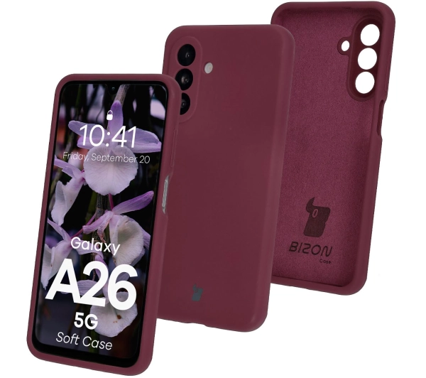 Bizon Silikonowe Soft do Galaxy A26 5G Ciemno-fioletowy