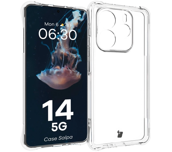 Bizon Elastyczne Salpa do Xiaomi Redmi Note 14 5G Przezroczysty