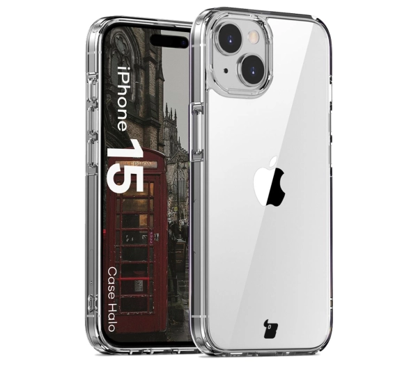 Bizon Etui Case Halo do iPhone 15, przezroczyste